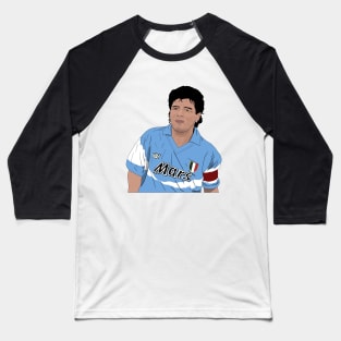 Diego Maradona Lazio 90s Nostalgia Minimalist Baseball T-Shirt